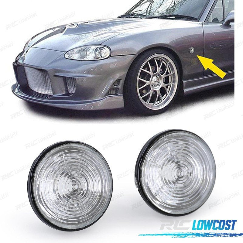 Intermitentes Laterales Mazda MX5 NA NB NBFL 90-05 Blanco
