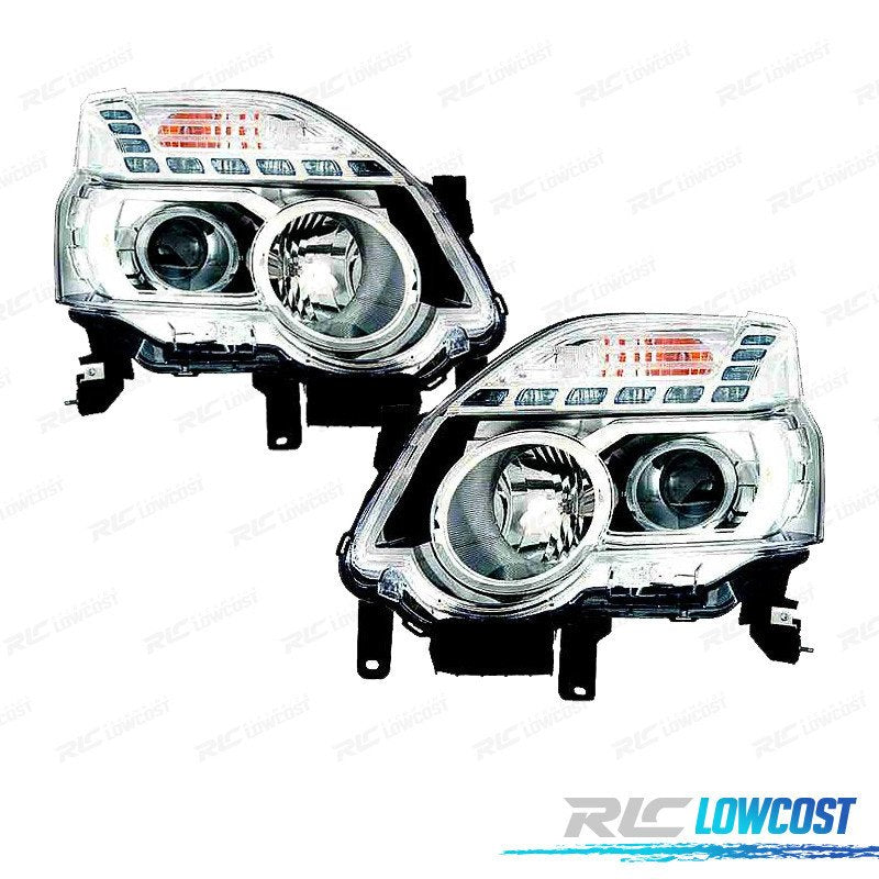 Faros PARA Nissan X-trail 11-13 GRIS Oscuro