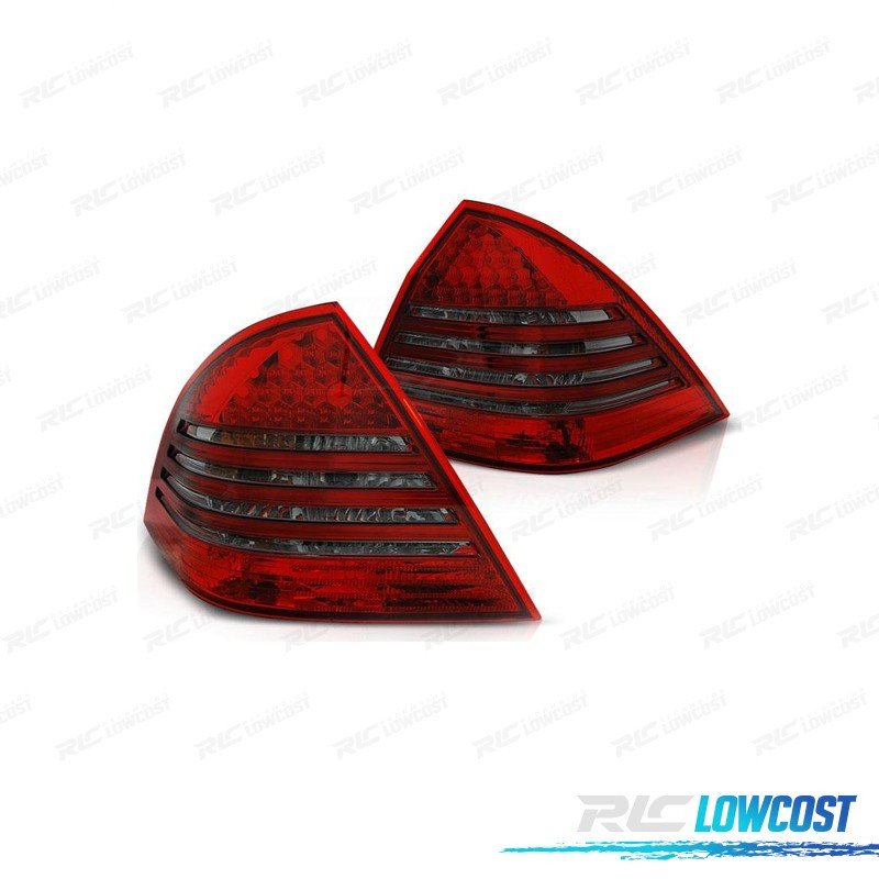Pilotos Mercedes Clase C W203 00-04 LED ROJO GRIS | TDH Performance