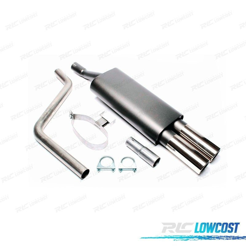 Silencioso Escape PARA Volkswagen VW POLO III 1985-1994 X2 | TDH Performance