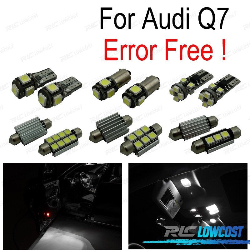 KIT 19 Bombillas LED Interior AUDI Q7 4L Sport 05-14 | TDH Performance