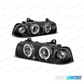 Faros BMW E36 90-99 Fondo Negro OJOS Angel | TDH Performance