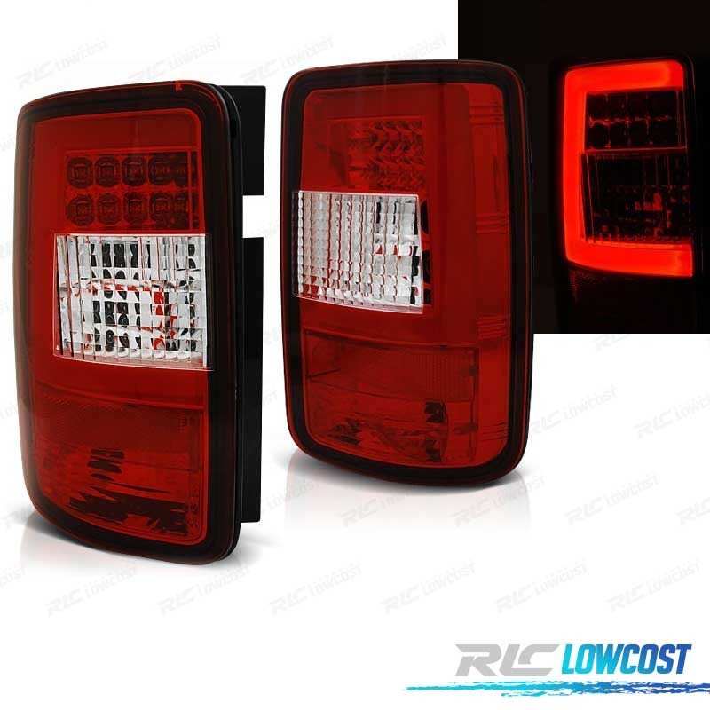Pilotos Volkswagen VW Caddy 04-15 LED ROJO Cromo | TDH Performance
