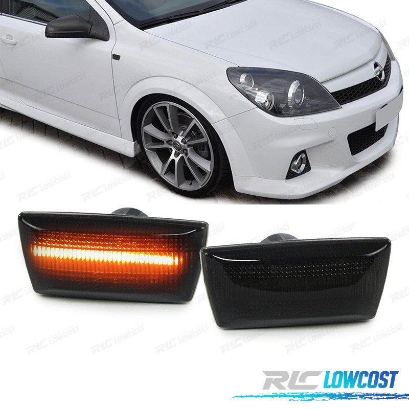 Intermitentes Laterales LED Dinamicos Ahumados OPEL Astra H Insignia Zafira B Corsa D 04- | TDH Performance
