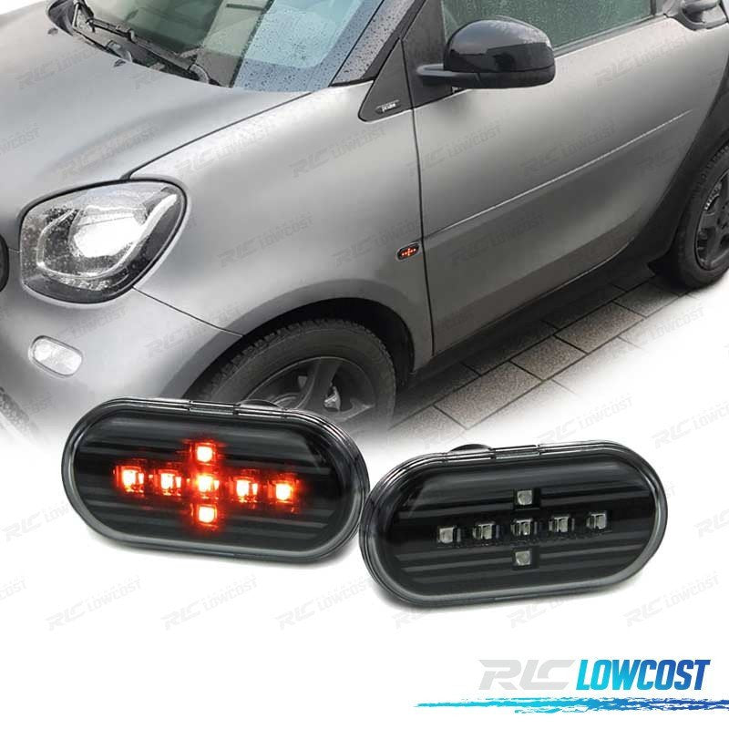 Intermitentes Laterales PARA Smart Fortwo 453 14- LED Negro | TDH Performance