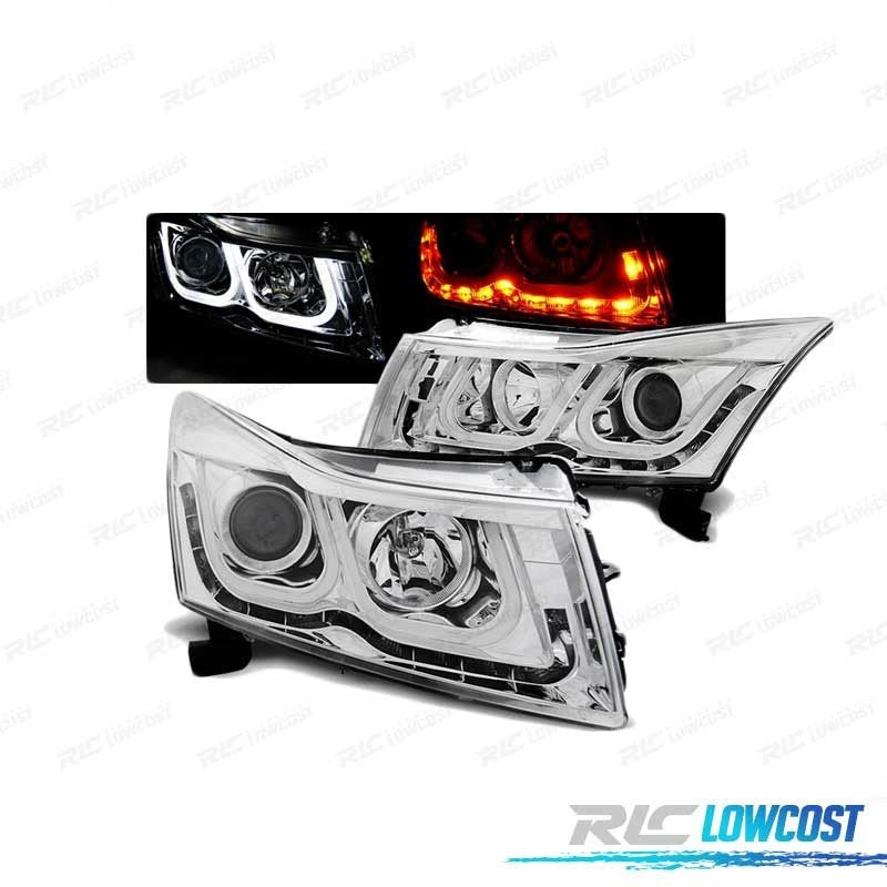 Faros Chevrolet Cruze 09-12 TUBE Ligth Cromados