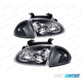 Faros Intermitentes Honda CRX DEL SOL 92-97 Fondo Negro | TDH Performance