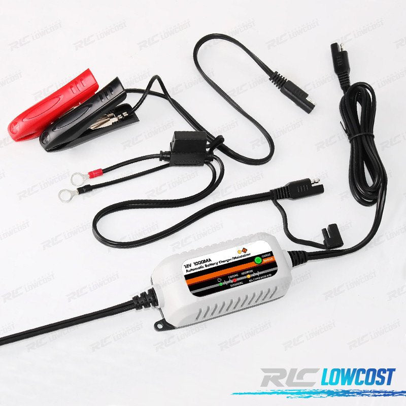 Cargador DE Bateria Coche MOTO Barco 12V