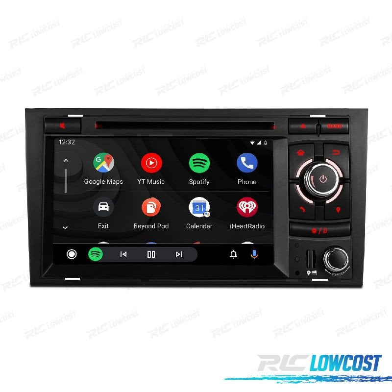 Radio GPS Android 12 AUDI A4 B6 B7 00-08 SEAT EXEO 08-12