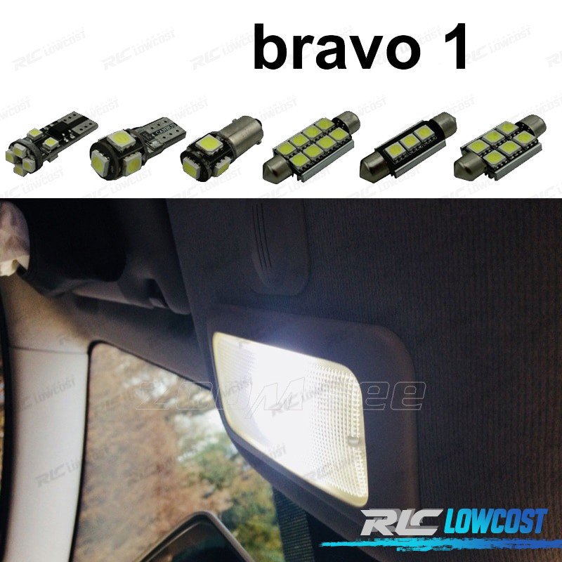 KIT 6 Bombillas LED PARA FIAT Bravo 1 MK1 95-01 | TDH Performance