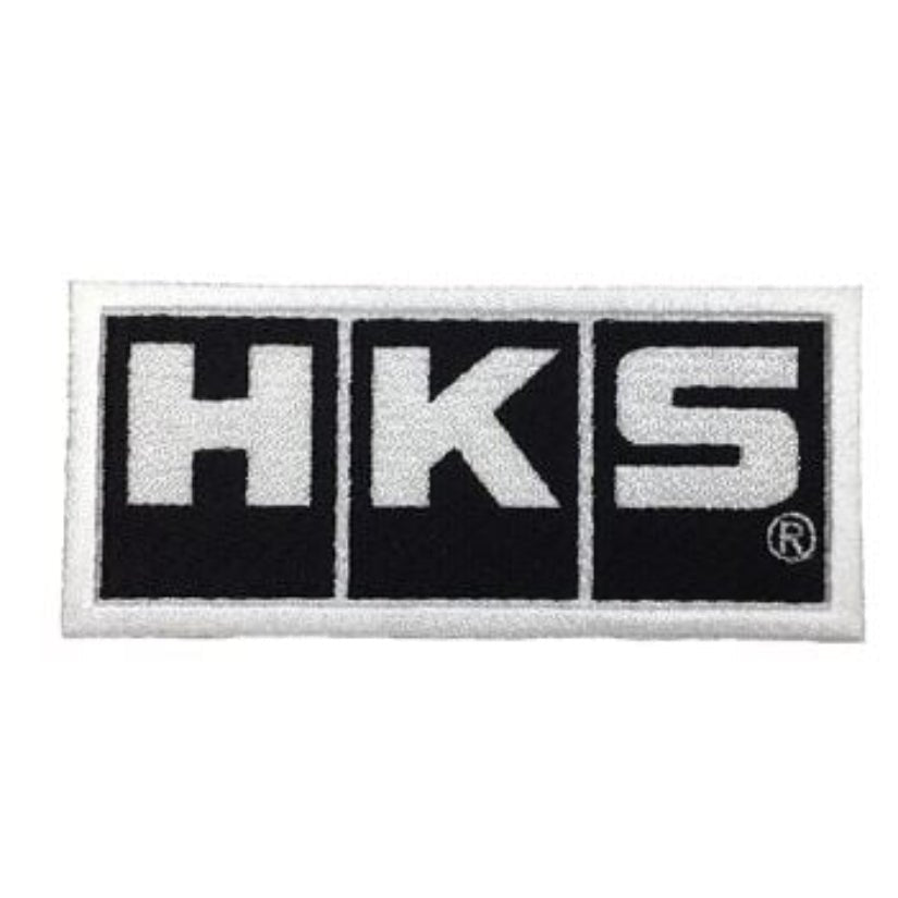 HKS Patch Block Logo White