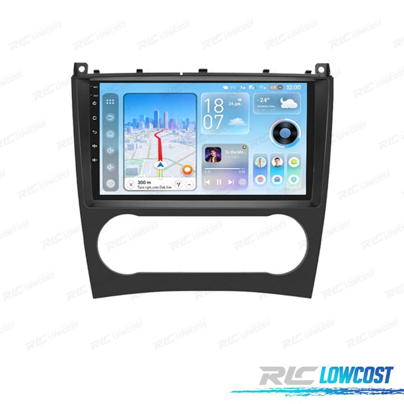 Radio GPS Android 13 Mercedes Clase C W204 / GLK X204 08-12