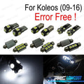 KIT 12 Bombillas LED Interior PARA Renault Koleos 09-16 | TDH Performance