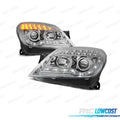Faros PARA OPEL Astra H 04-09 LUZ Diurna + Intermitente LED Fondo Cromo | TDH Performance