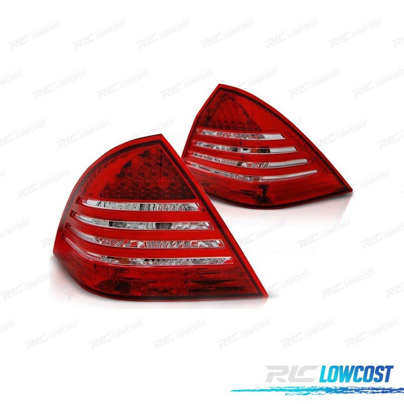 Pilotos LED Mercedes Clase C W203 00-04 ROJO Blanco | TDH Performance