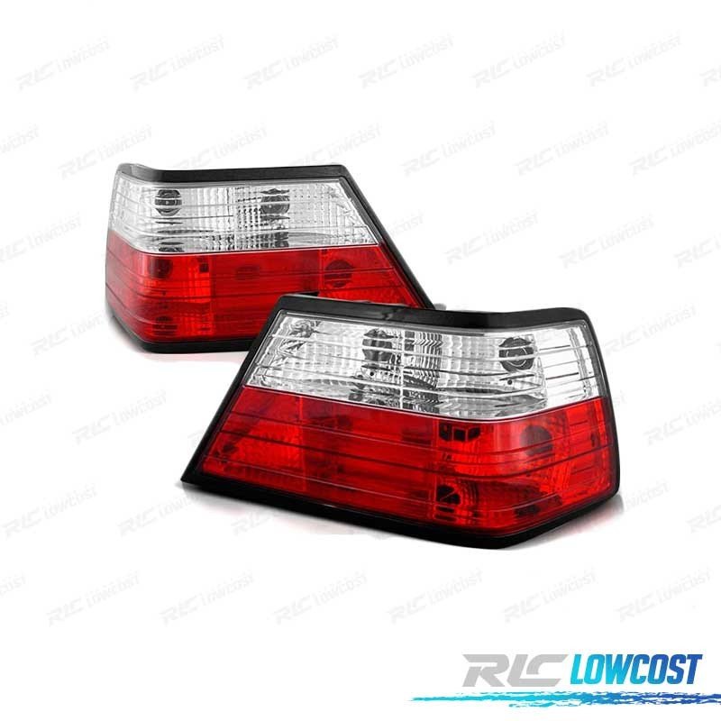 Pilotos PARA Mercedes W124 85-95 ROJO Blanco LOOK Lexus | TDH Performance