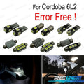 KIT 8 Bombillas LED Interior Accesorios SEAT Cordoba 6L 6L2 03-09 | TDH Performance