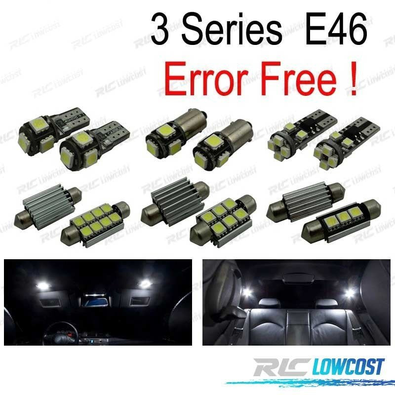KIT 18 Bombillas LED Interior BMW E46 M3 318I 318ti 323I 323is 325I 325xi 328I 330I 330xi 325ci 323ci 328ci 330 | TDH Performance