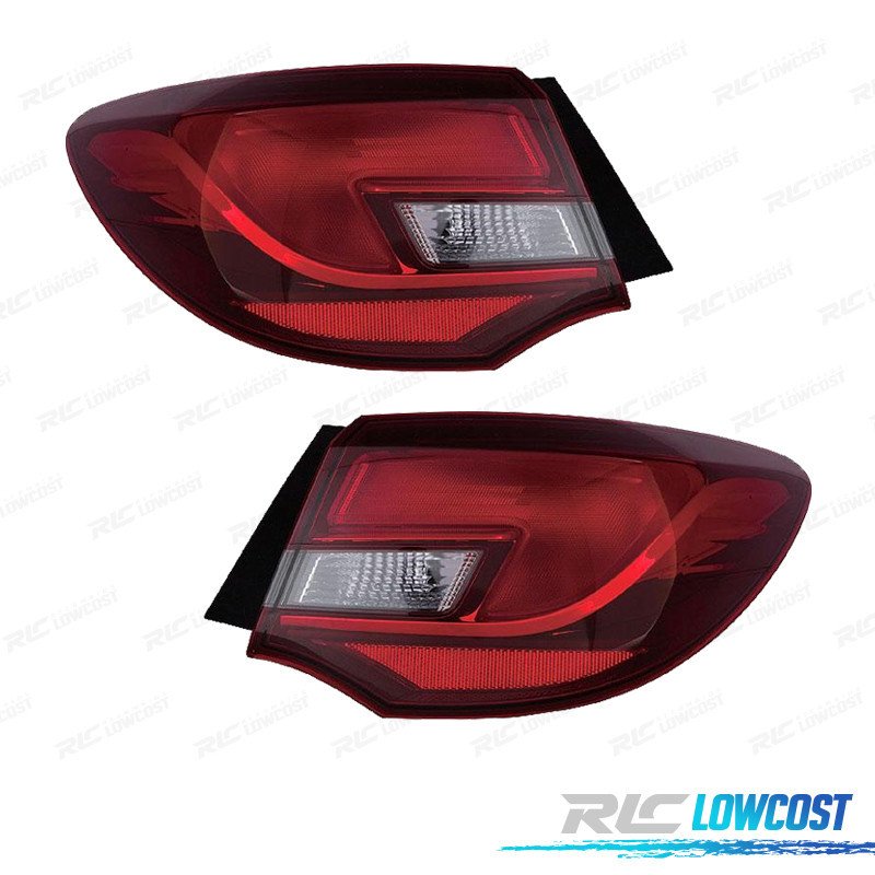 Pilotos OPEL Astra J Sedán 12- Blanco ROJO
