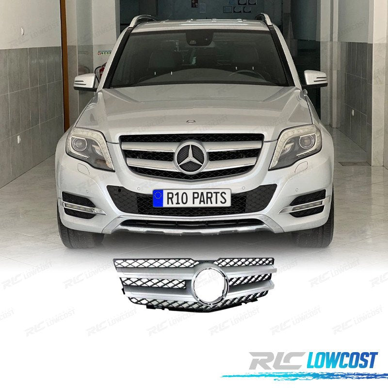 Parrilla Mercedes GLK X204 08-12 LOOK AMG Negro Plata | TDH Performance