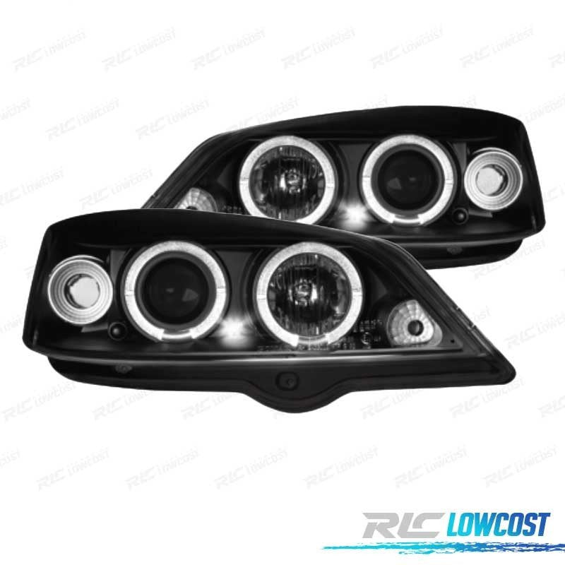 Faros PARA OPEL Astra G 98-04 OJOS Angel CCFL Fondo Negro | TDH Performance