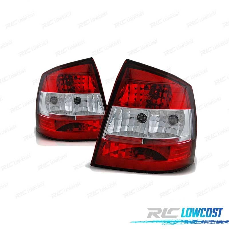 Pilotos PARA OPEL Astra G 3P 5P 97-04 ROJO Blanco