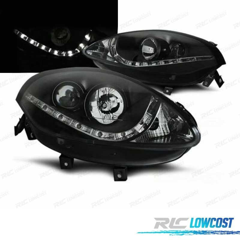 Faros FIAT Bravo 07- LUZ Diurna Fondo Negro | TDH Performance