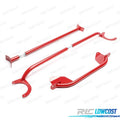 KIT Barras Estabilizadoras Ajustables Volkswagen VW GOLF MK1 74-83 ROJO