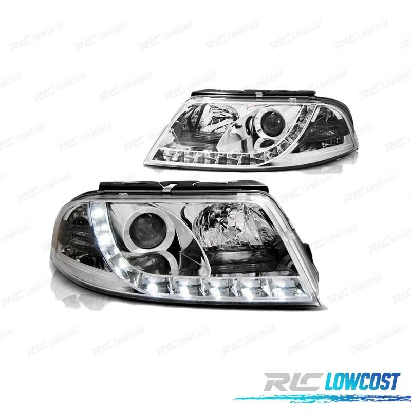 Faros LUZ Diurna Volkswagen VW Passat 3BG 00-05 TRU DRL Ece-r87 Cromado