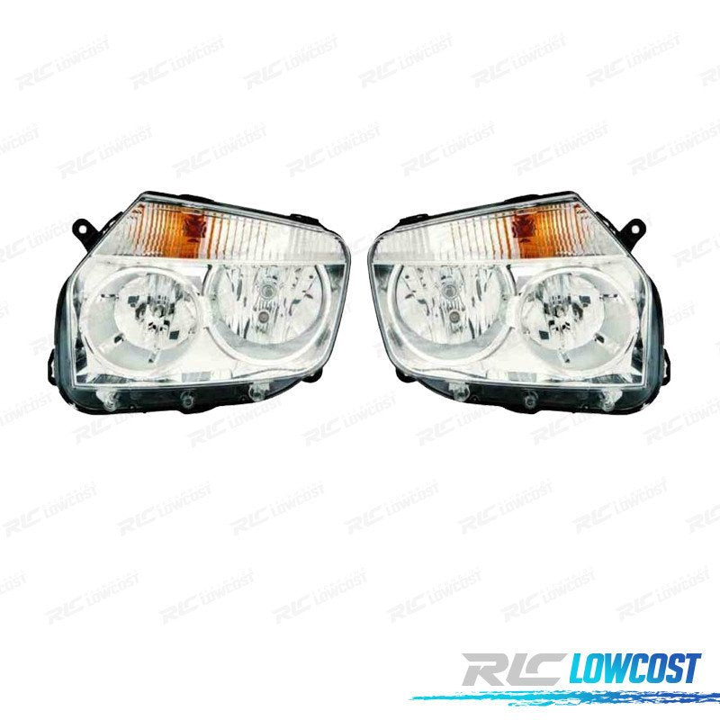 Faros PARA Dacia Duster 10- Fondo Cromo | TDH Performance