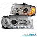 Faros SEAT Ibiza Cordoba Volkswagen VW POLO Variant Sedan 93-99 LUZ Diurna LED Cromados | TDH Performance