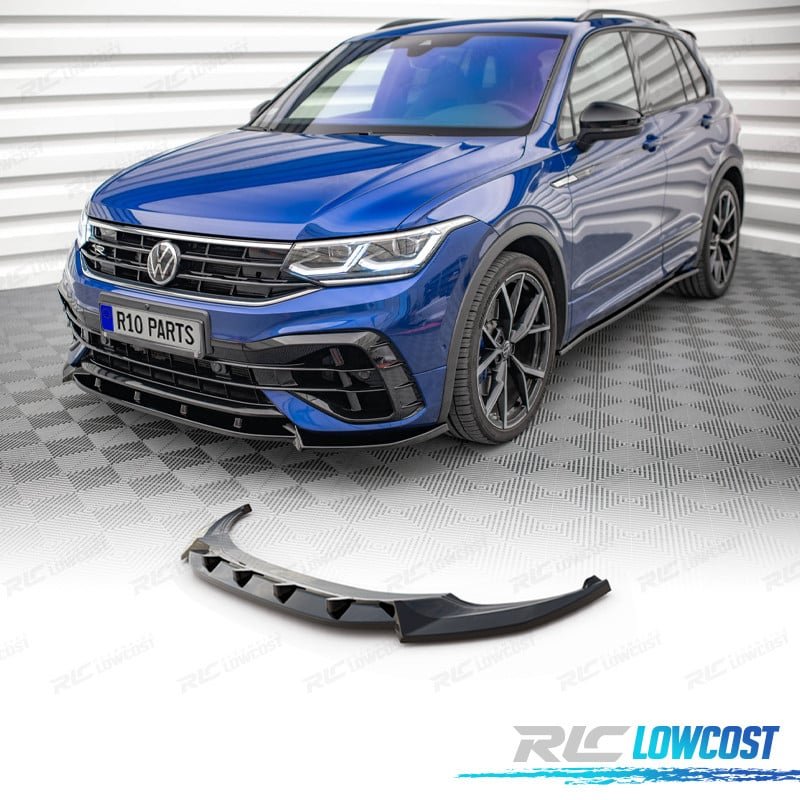 Spoiler LIP Volkswagen VW Tiguan 16-24 LOOK R Negro Brillo | TDH Performance