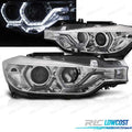 Faros BMW F30 F31 11-15 Xenon AFS OJOS Angel LED DRL Cromo | TDH Performance