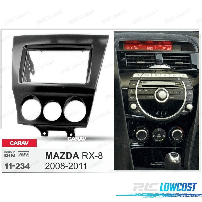 Marco Negro Brillo Radio 2-din PARA Mazda RX-8 08-11
