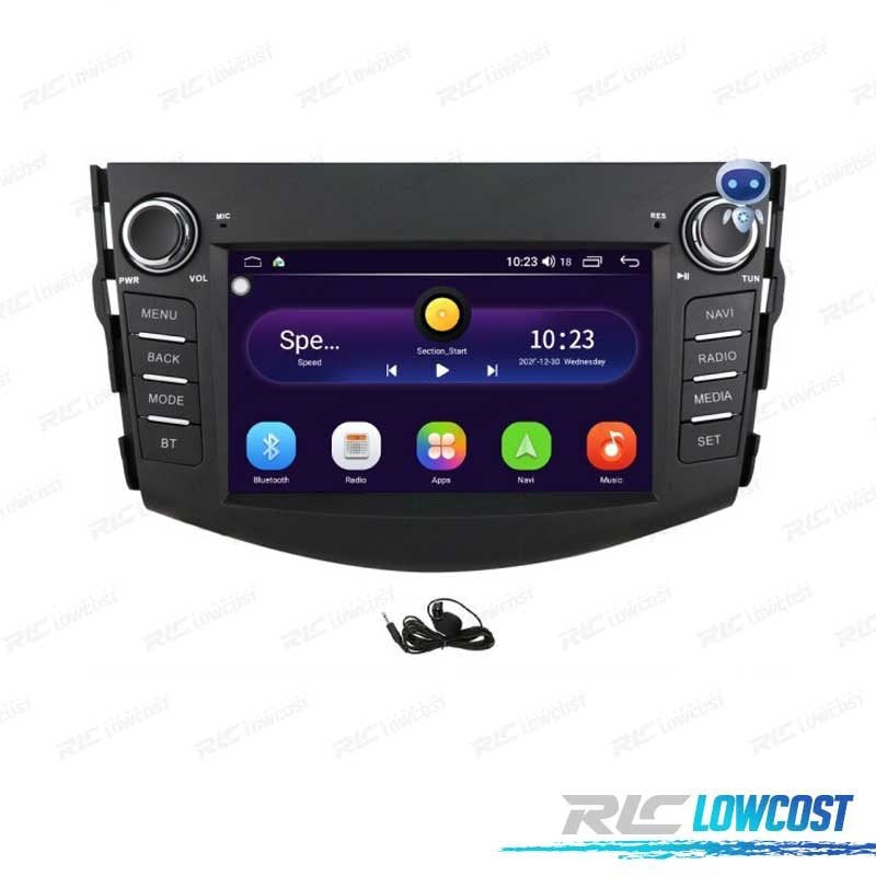 Radio GPS Android 15 PARA Toyota RAV4 06-12 7"