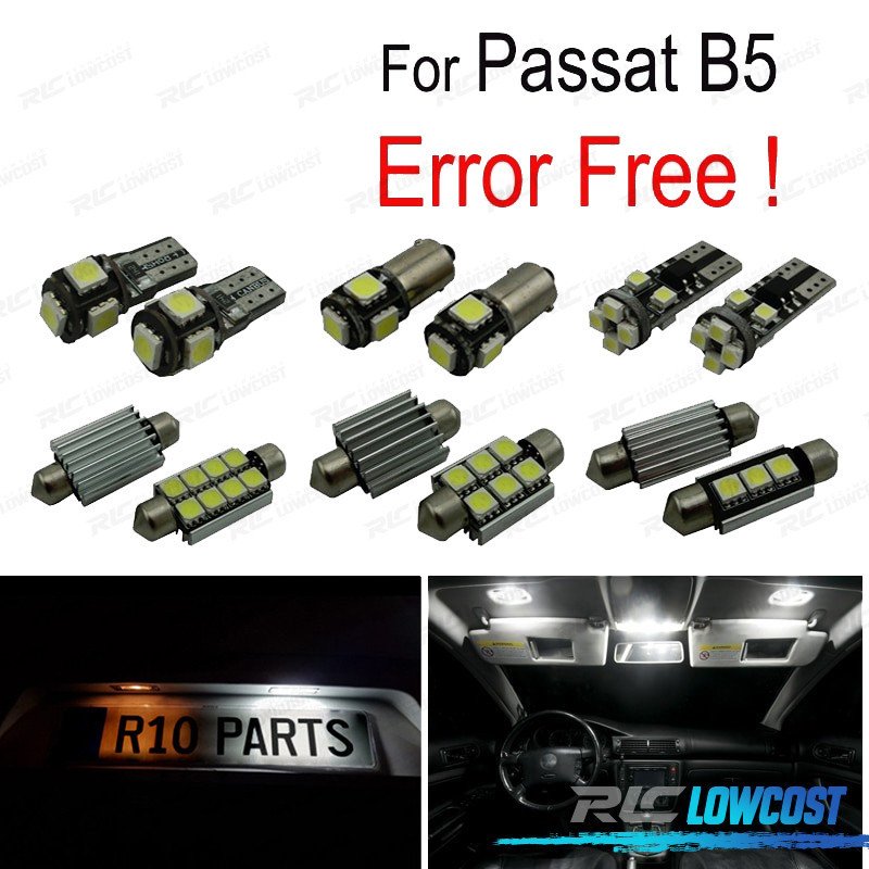 KIT 17 Bombillas LED Interior PARA Volkswagen VW Volkswagen VW Passat B5 97-05 | TDH Performance