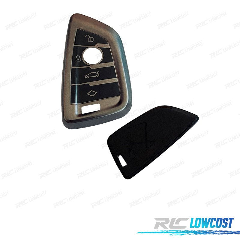 Funda Carcasa Llave BMW Cuadrada GRIS Y Negro