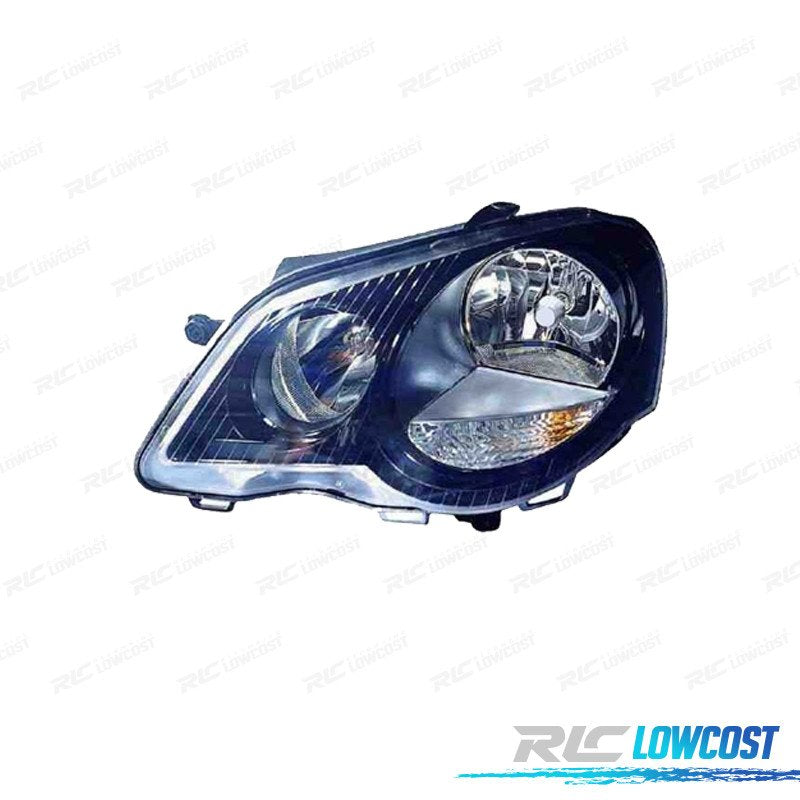 FARO IZQ Volkswagen VW POLO VI 05-09 Negro