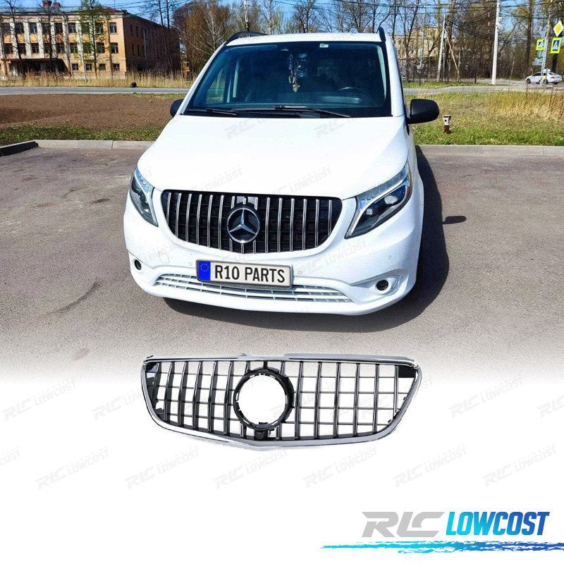 Parrilla Mercedes Clase V W447 14-19 LOOK AMG Negro Cromo | TDH Performance