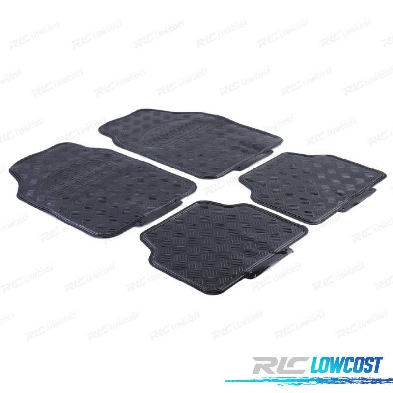Alfombrillas Universal GOMA 4 Piezas Negro
