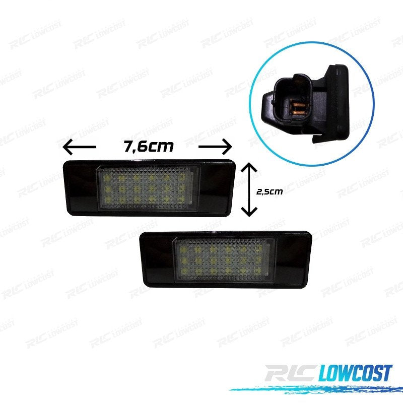 Luces DE Matrícula LED PARA Peugeot - TIPO 2 | TDH Performance