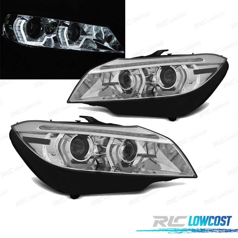 Faros BMW Z4 E89 09-13 Xenon LUZ Diurna LED 3D AFS Dinamicos Cromado | TDH Performance