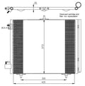 Condensador de climatización 1,1L - 1,4L - 1,6L - 1,4L Hdi Citroen C3