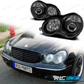 Faros PARA Mercedes Clase C W203 00-04 Fondo Negro | TDH Performance