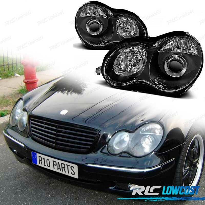 Faros PARA Mercedes Clase C W203 00-04 Fondo Negro | TDH Performance