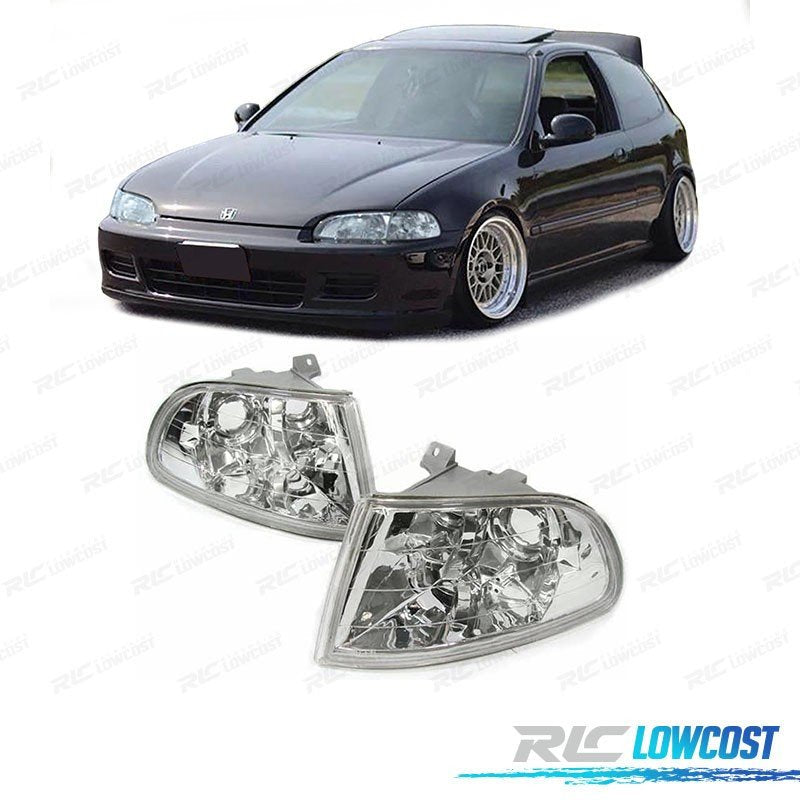 Intermitentes Frontales Honda Civic 91-95 Fondo Cromado