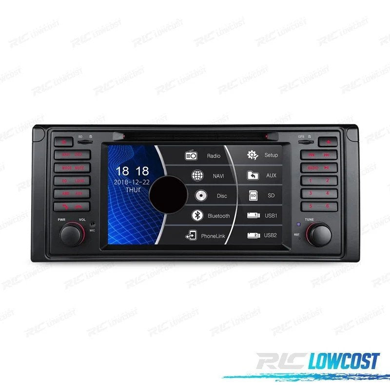 Radio Navegador 7" BMW Serie 5 E39 95-03 USB GPS Tactil HD