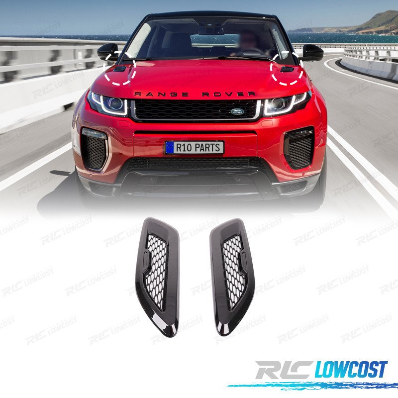 Entradas DE AIRE Range Rover Evoque 10-18 LOOK SVR Negro Brillo | TDH Performance