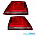 Pilotos PARA Volkswagen VW GOLF VII Variant 12-17 Blanco ROJO