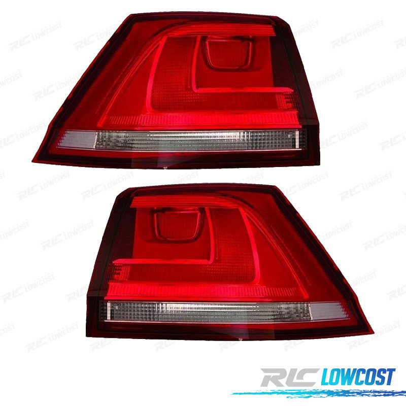 Pilotos PARA Volkswagen VW GOLF VII Variant 12-17 Blanco ROJO